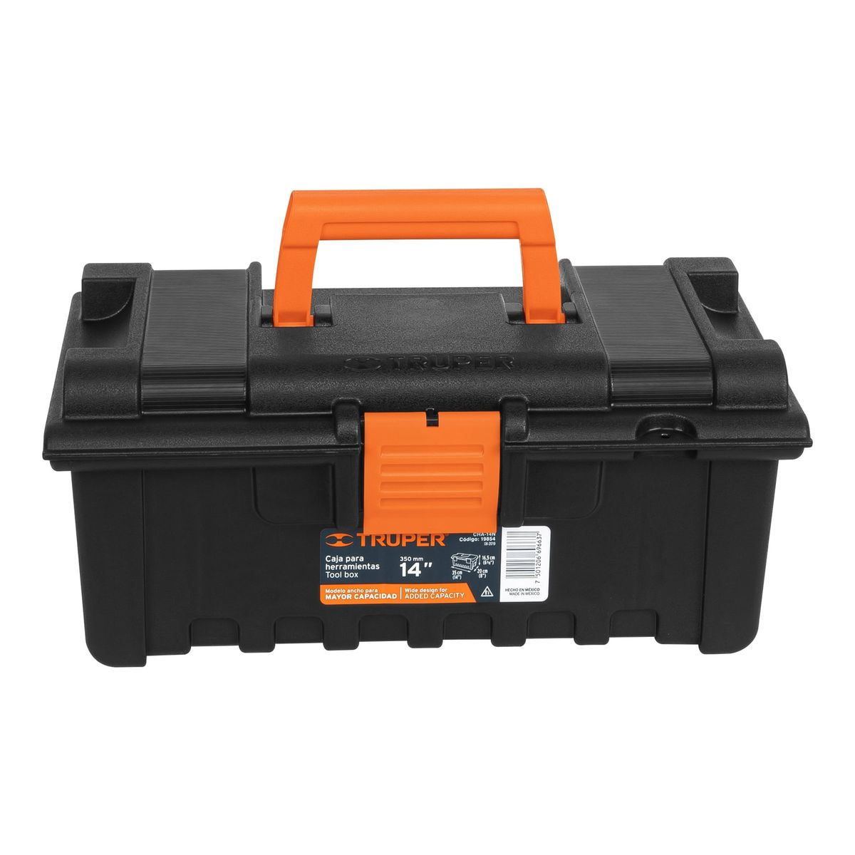 TRUPER - Caja 14" para Herramienta sin compartimentos 19854 Truper