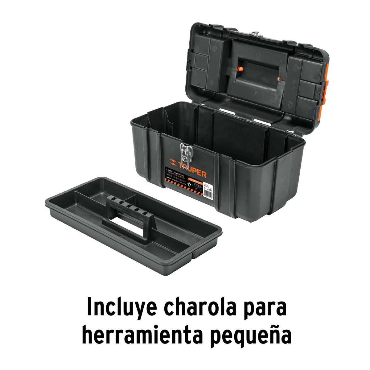 TRUPER - Caja 17" para Herramienta con compartimentos 102434 Truper