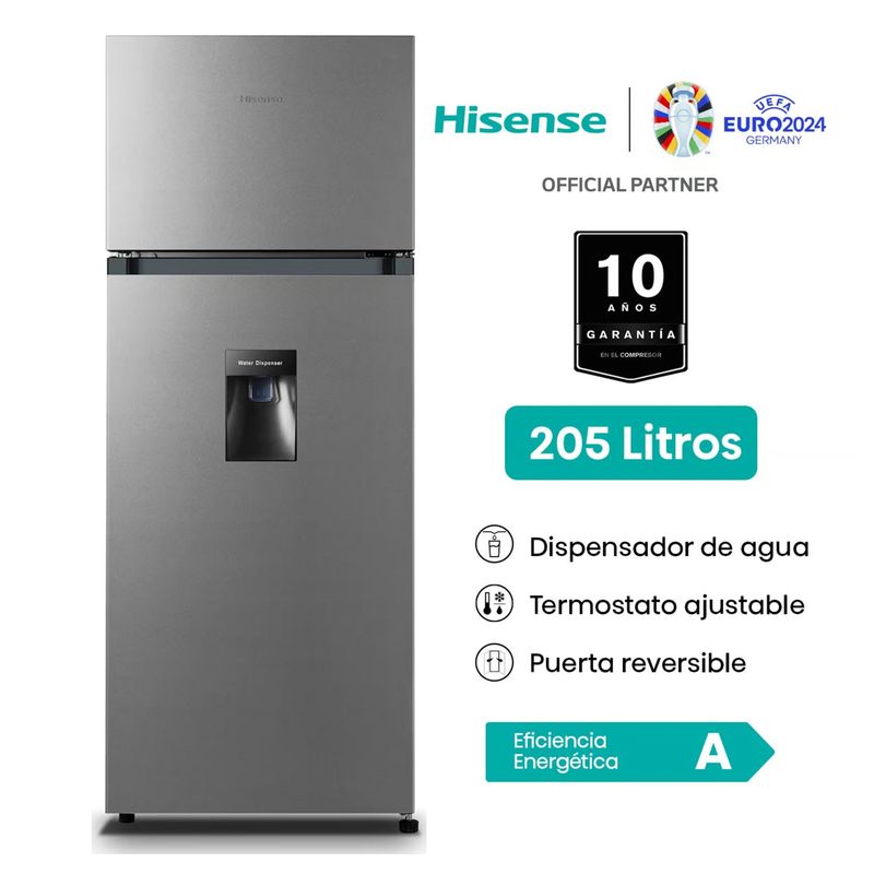 HISENSE - Refrigeradora Gris Hisense TMF 205L RD267H BCD-205.