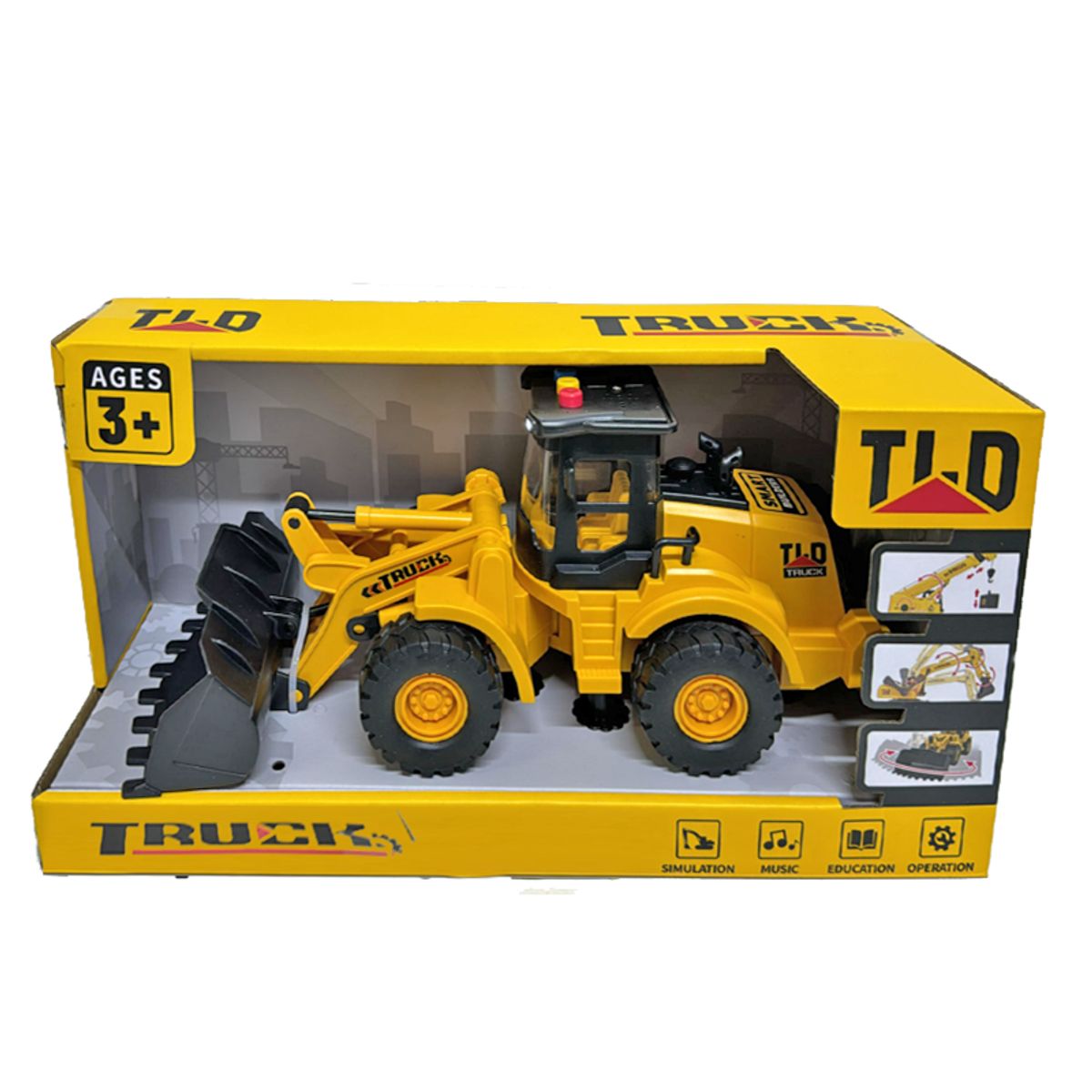 GENERICO - Pala Excavadora Articulada con Luces y Sonido Truck