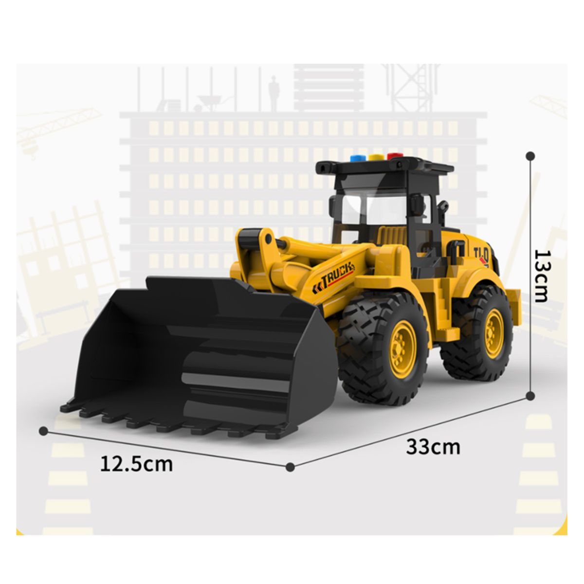 GENERICO - Pala Excavadora Articulada con Luces y Sonido Truck