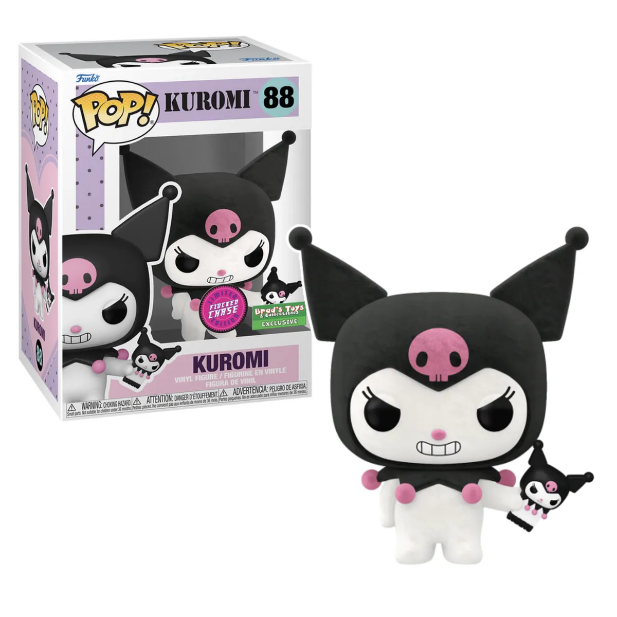 FUNKO - Kuromi W Phone Chase Funko Pop 88 Exclusivo Flocked
