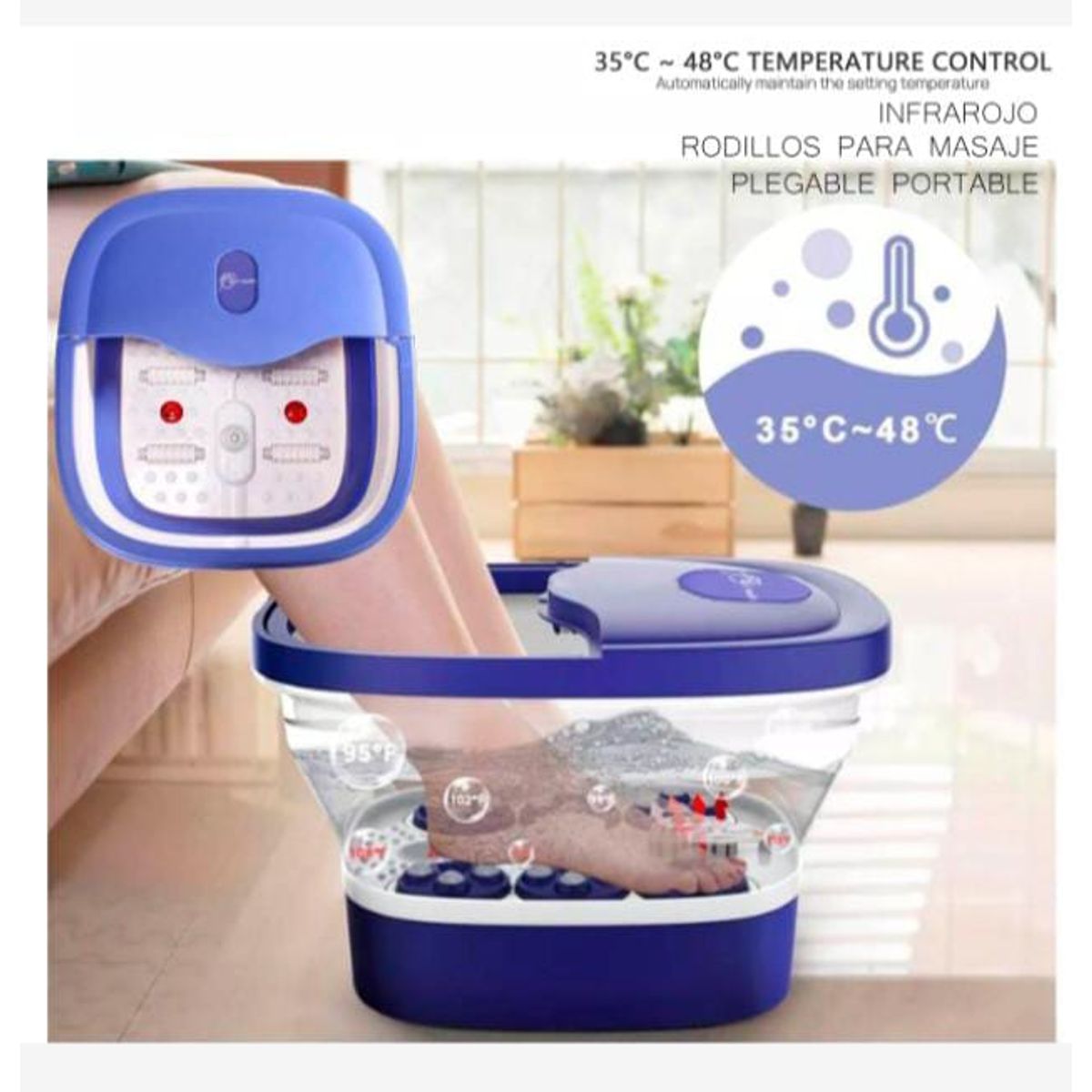 GENERICO - Bañera Plegable Portátil para Masajear Pies