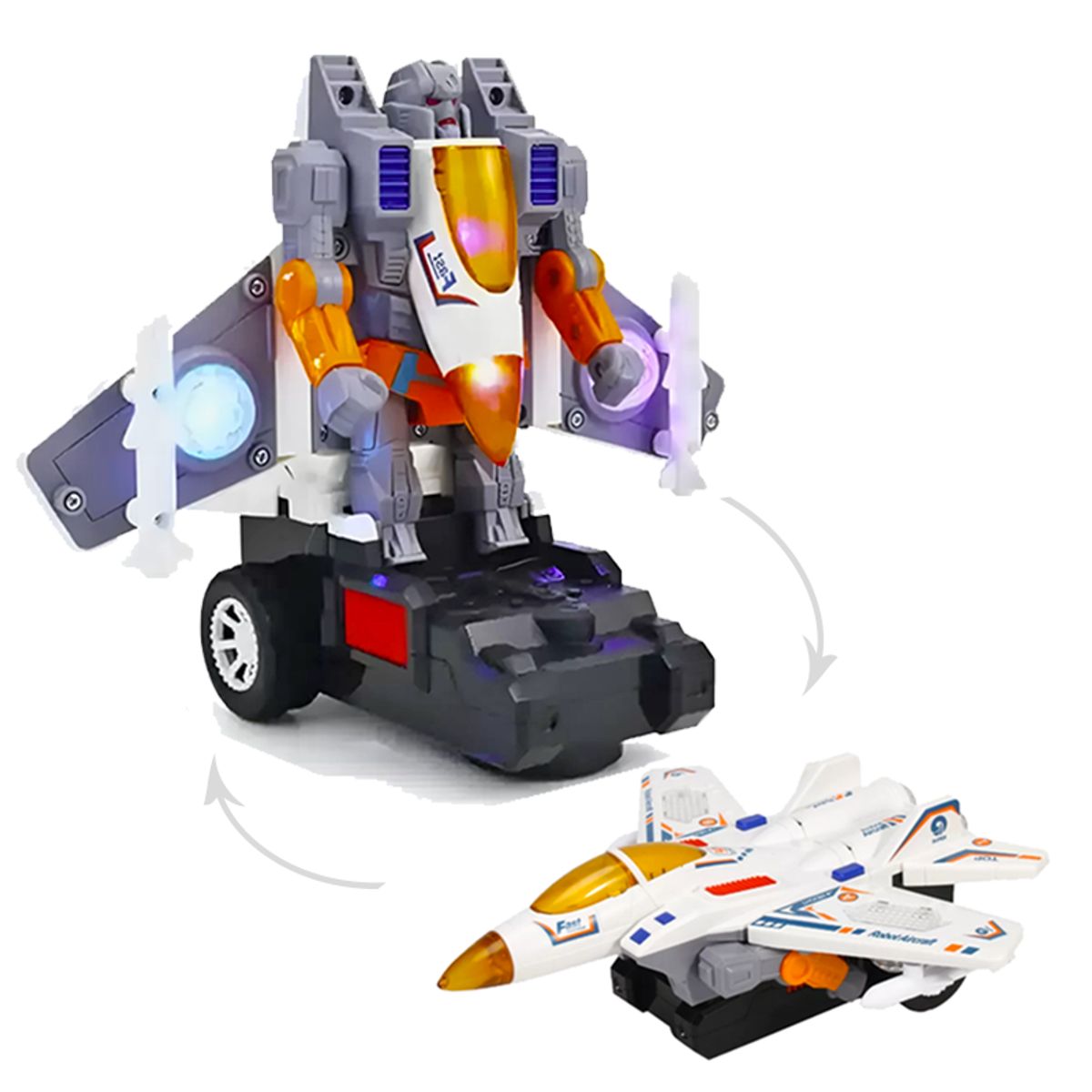 GENERICO - Transformes Robot Avion con Luces y Sonido
