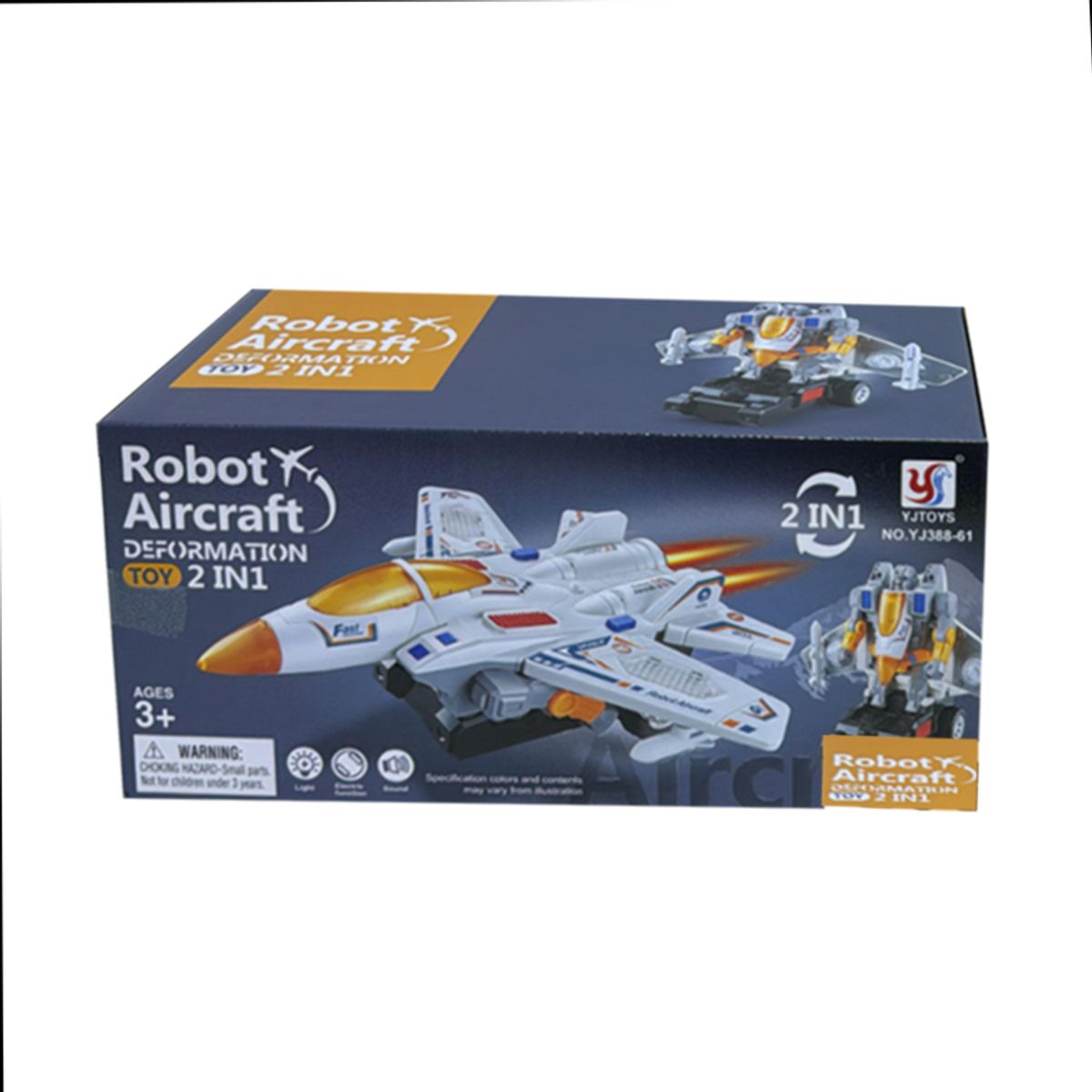 GENERICO - Transformes Robot Avion con Luces y Sonido