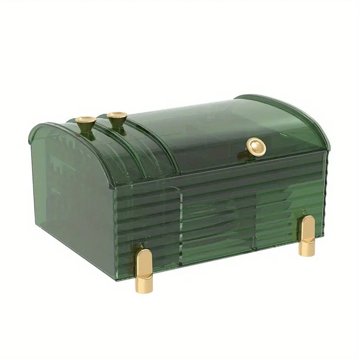 GRETAIL - Joyero Joyas Aretes Collares Organizador Acrílico 4 Divisiones