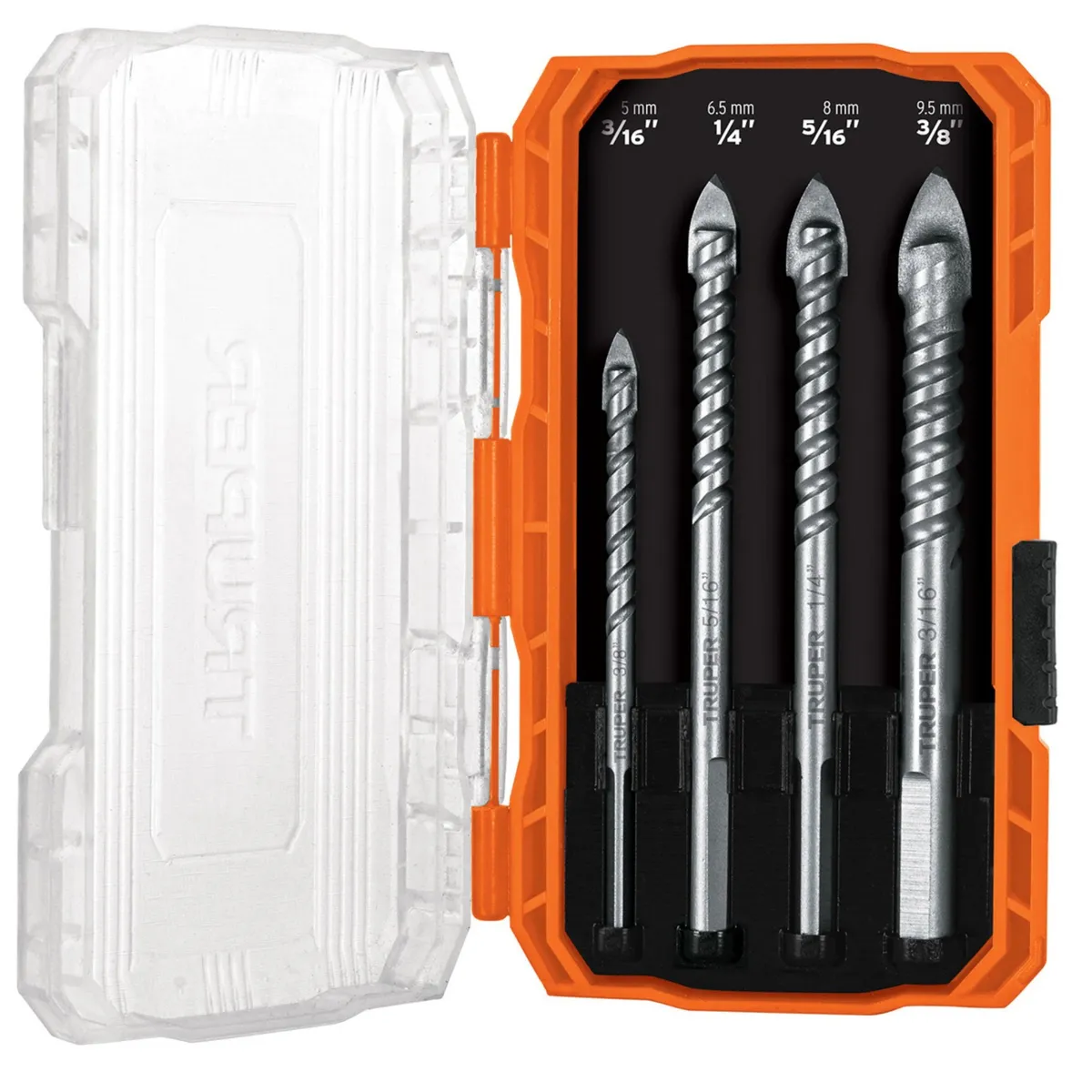 TRUPER - Brocas para vidrio, mayolica porcelanato, Juego de 4 Truper Expert