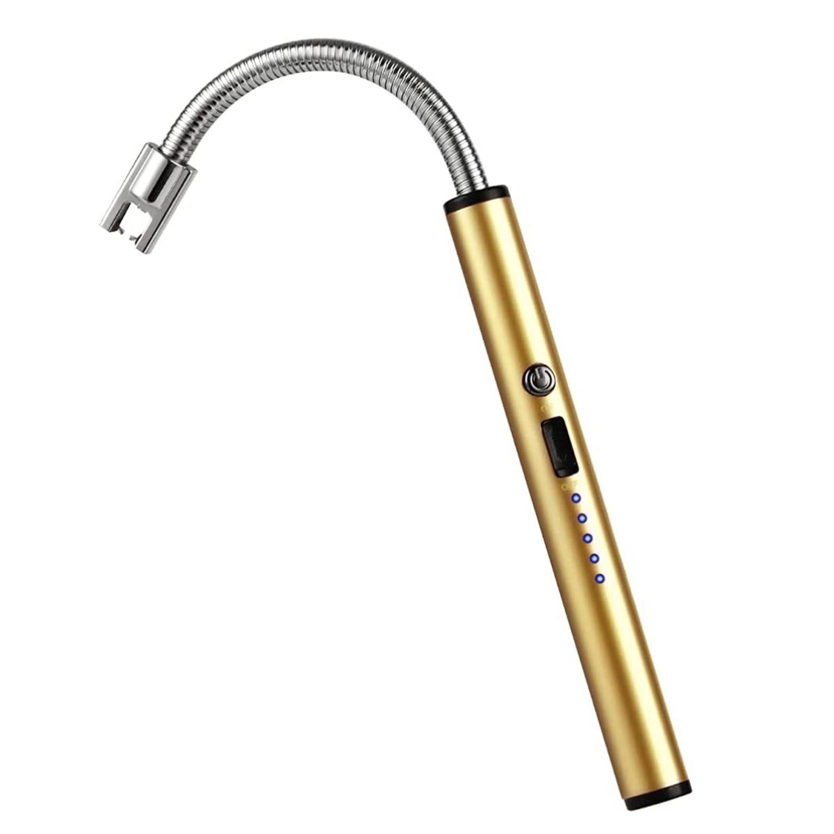 GENERICO - Encendedor Eléctrico Flexible Recargable 360° Cocina Multiusos Dorado