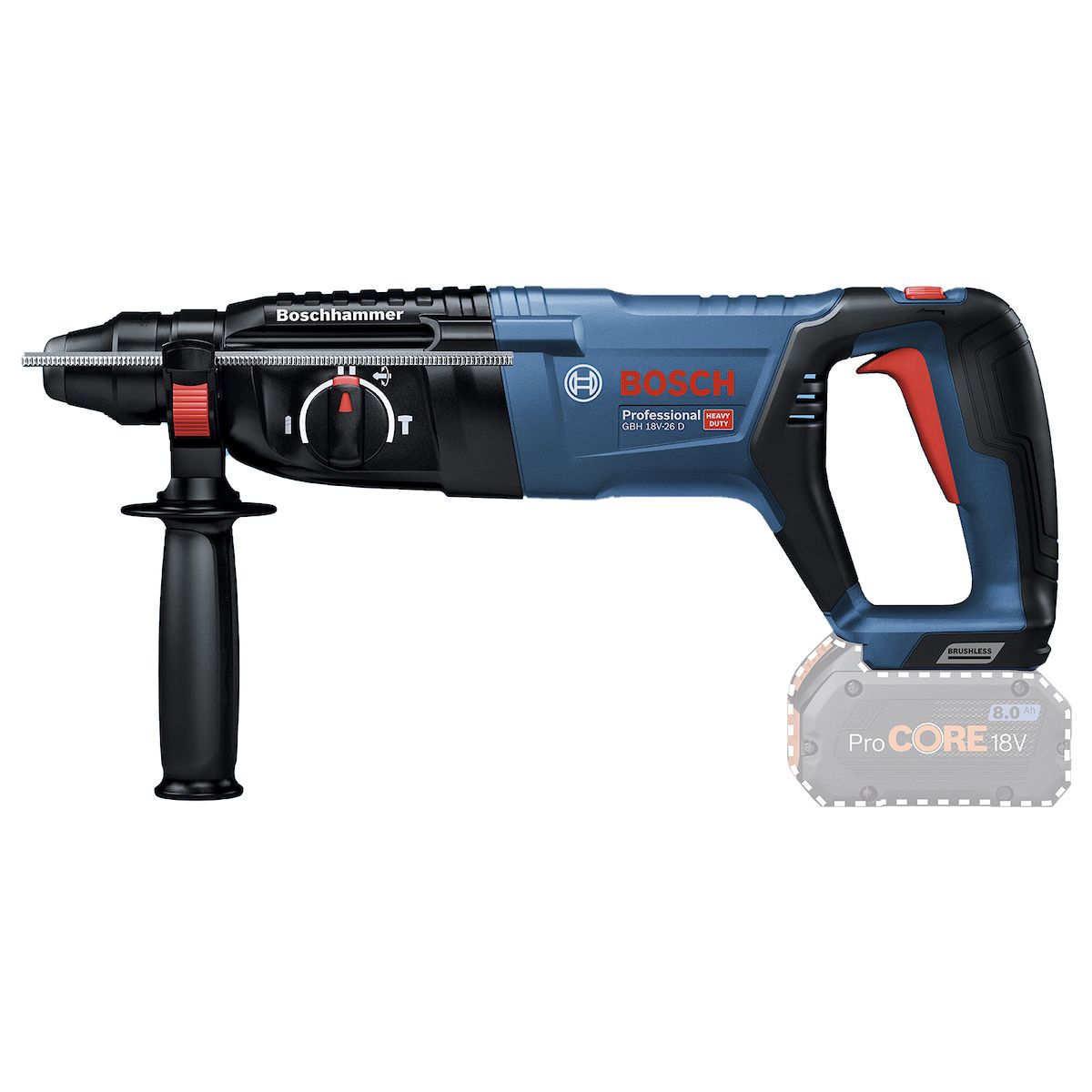 BOSCH - Rotomartillo Sds-plus 18v 25j Gbh 18v-26d  Maletín Sin Bat