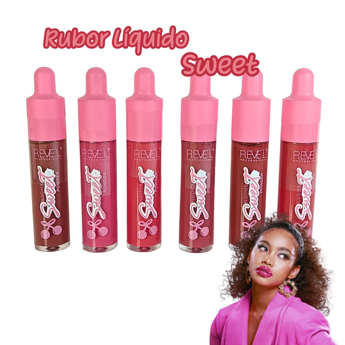 GENERICO - Rubor Liquido con aplicador Sweet Blusher 6 tonos - TONO 2
