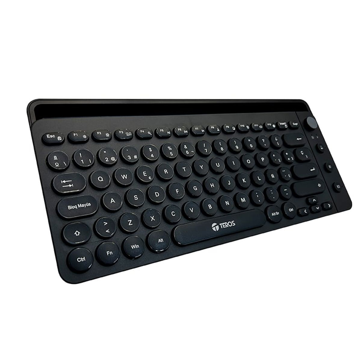 TEROS - Teclado Teros TE-4064 Inalámbrico 2 4GHz Bluetooth 80 Teclas Negro
