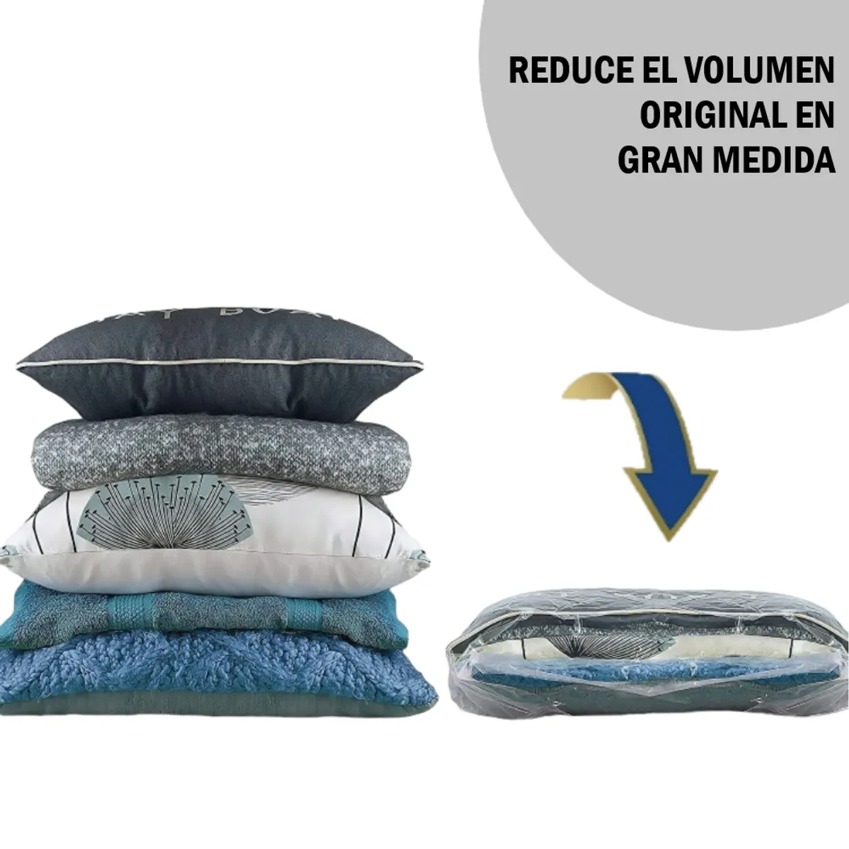 GENERICO - Pack x2 Bolsas de almacenamiento al vacío M 90x130