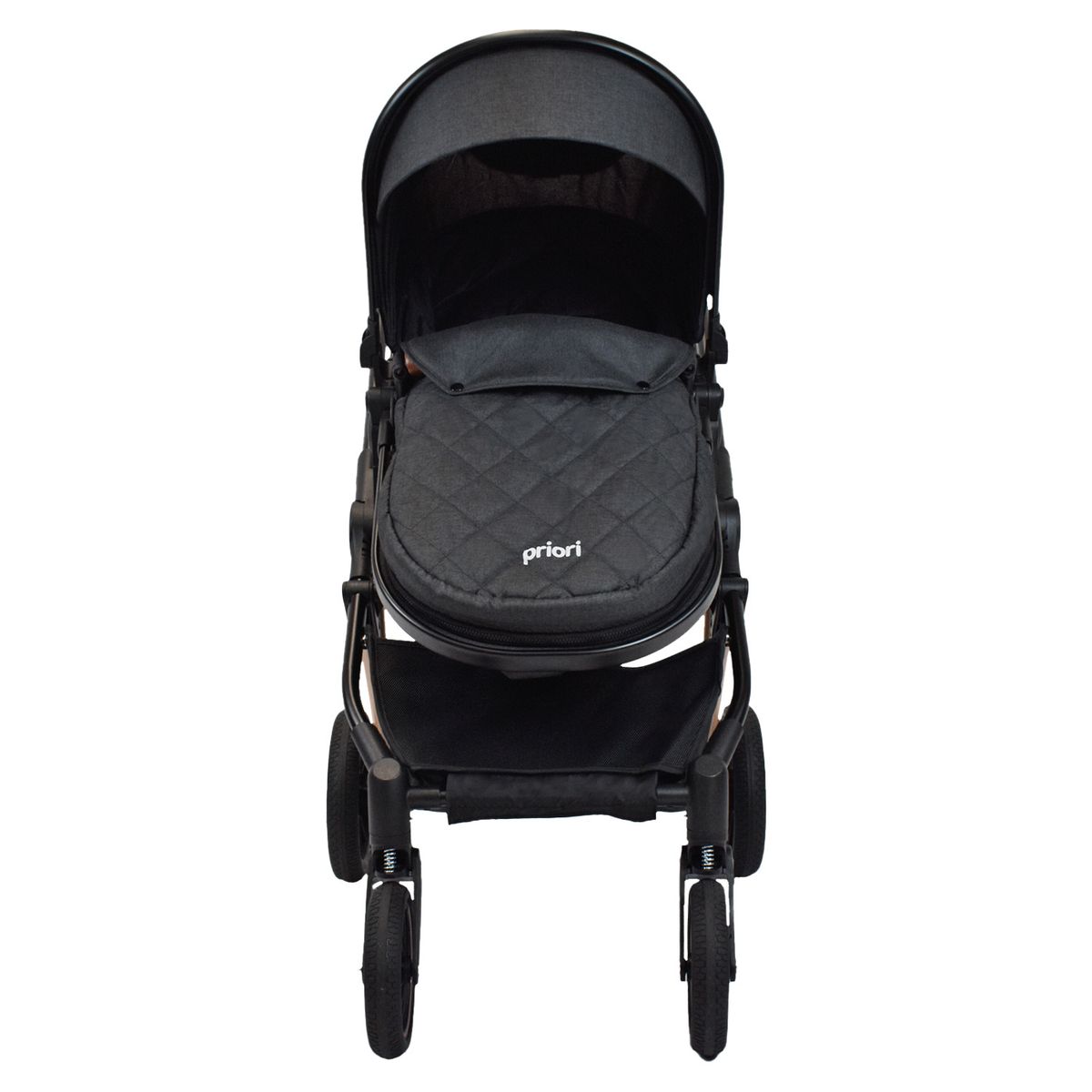 PRIORI - Coche Cuna Para Bebe Tipo Moises Priori Ana Negro