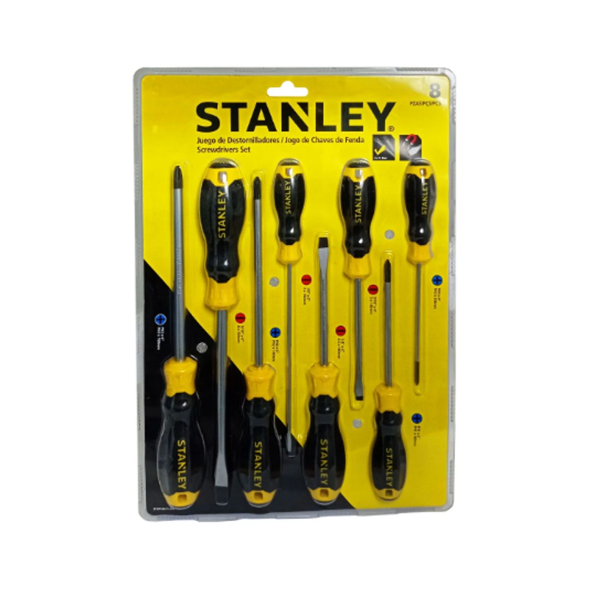 STANLEY - Juego de Destornilladores de 8Pcs STMT66675-840 STANLEY