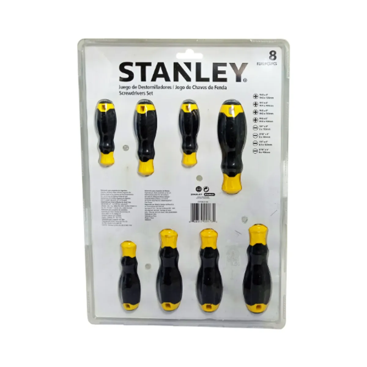 STANLEY - Juego de Destornilladores de 8Pcs STMT66675-840 STANLEY