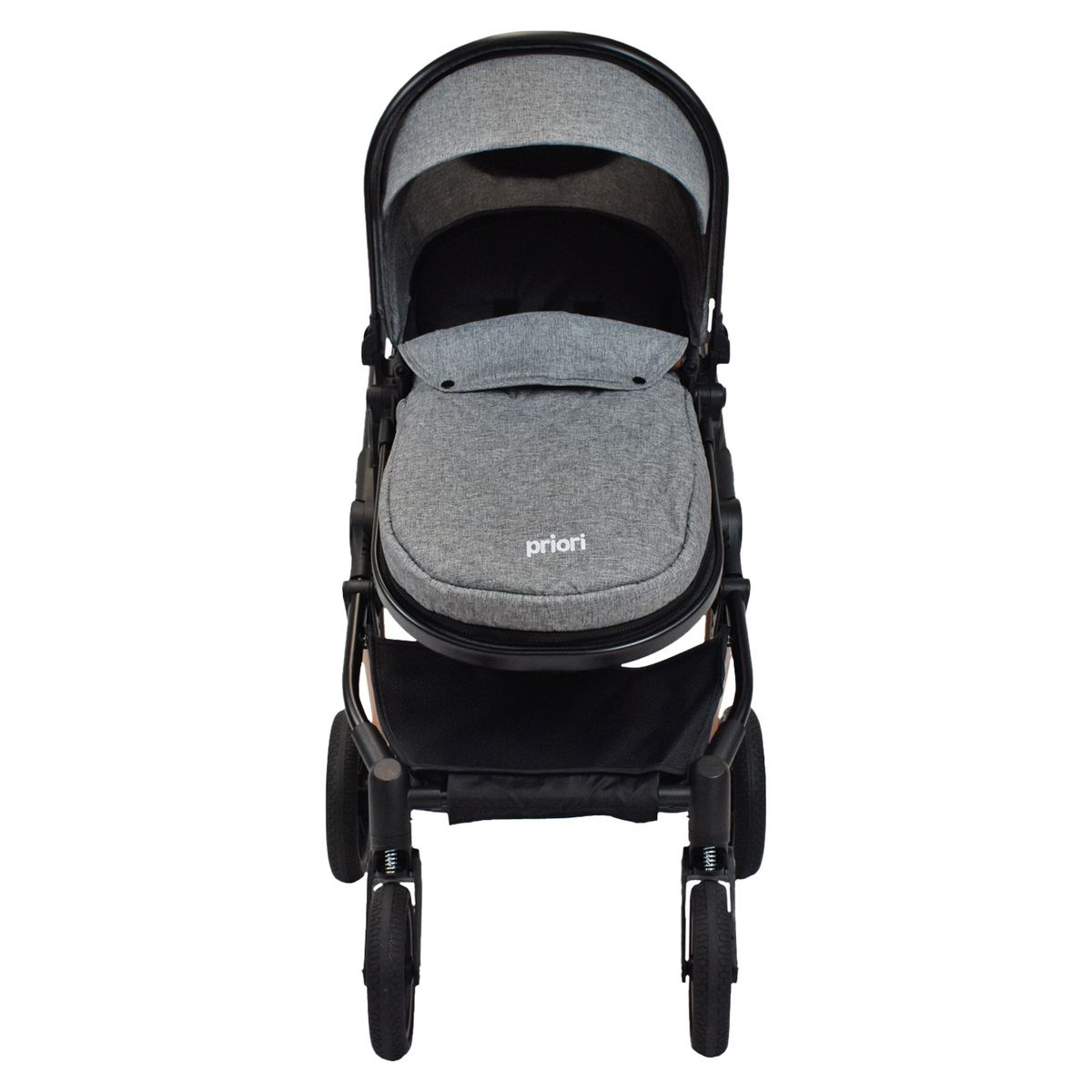 PRIORI - Coche Cuna Para Bebe Tipo Moises Priori Ana Gris