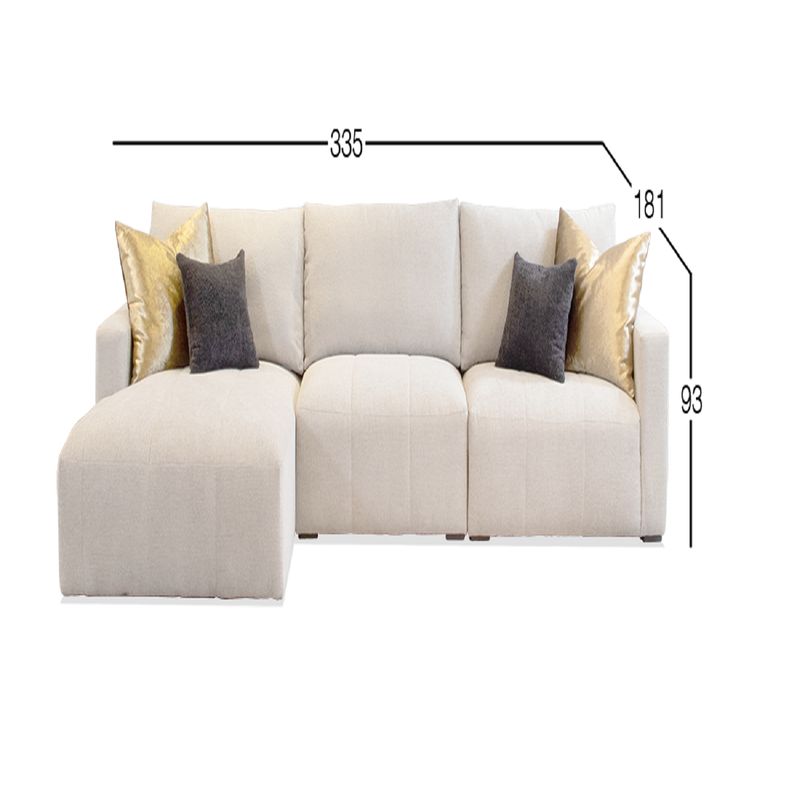 DMUEBLES - Sofá en L izquierdo Dmuebles Mónaco - Beige