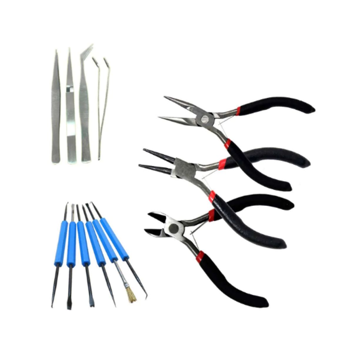 WESTOR - Kit Alicates + Pinzas + Accesorios de Limpieza MIHABA-MIY039-3 WESTOR