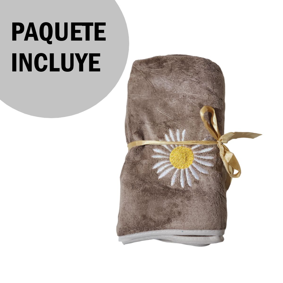 GENERICO - Toalla de cuerpo suave - 136x69cm Marrón