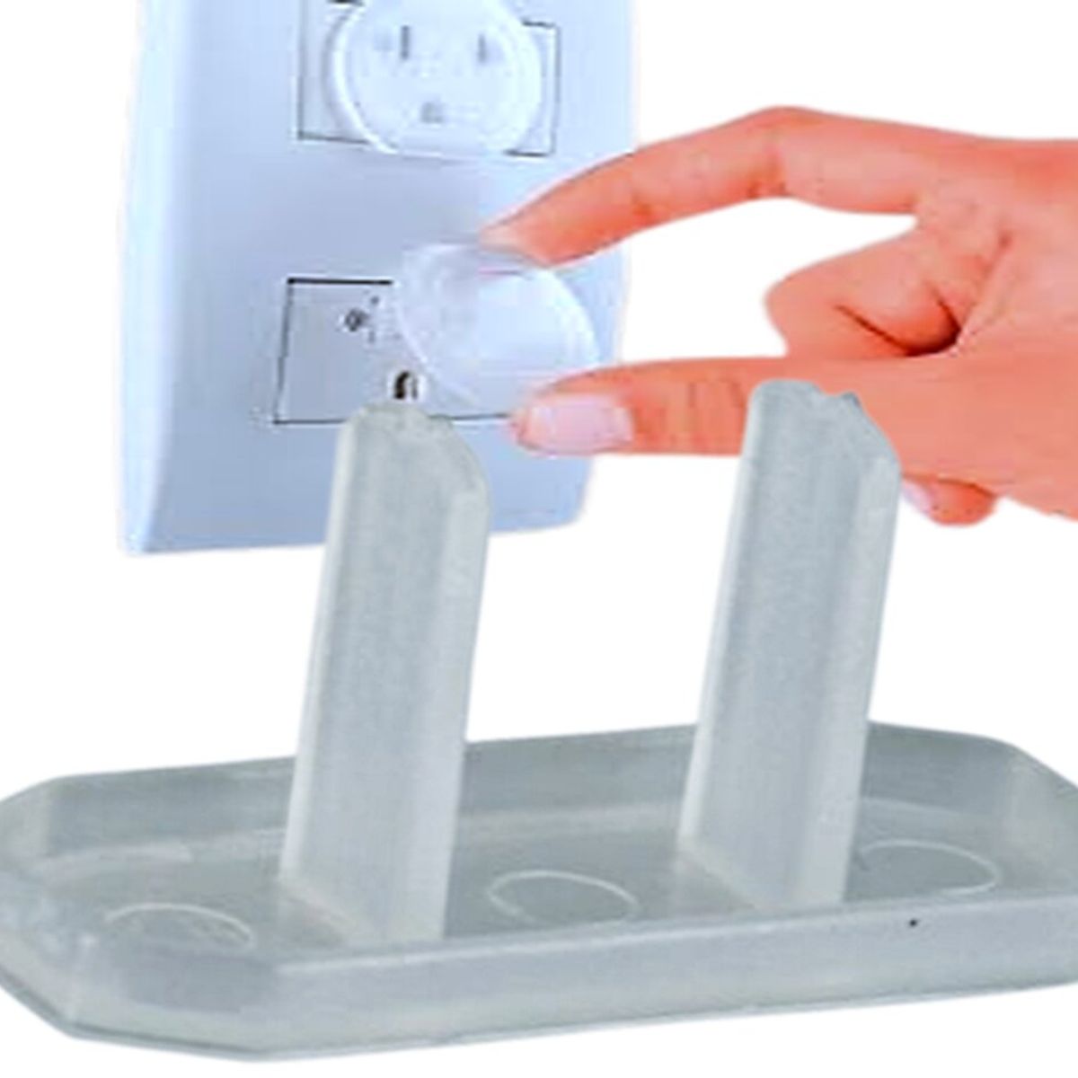 GENERICO - PROTECTOR DE TOMACORRIENTE  PAQUETE POR 10 UNID