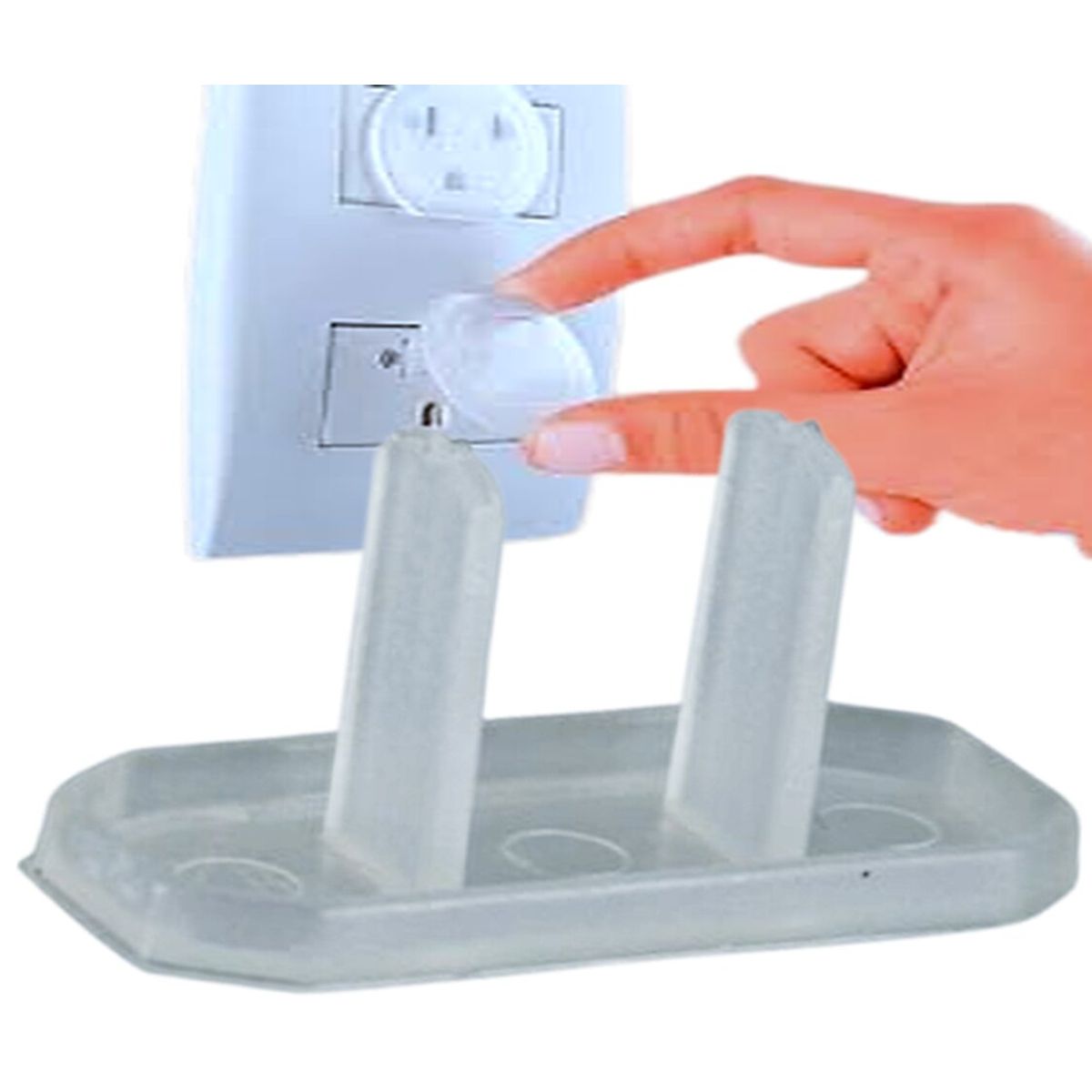 GENERICO - PROTECTOR DE TOMACORRIENTE  PAQUETE POR 10 UNID