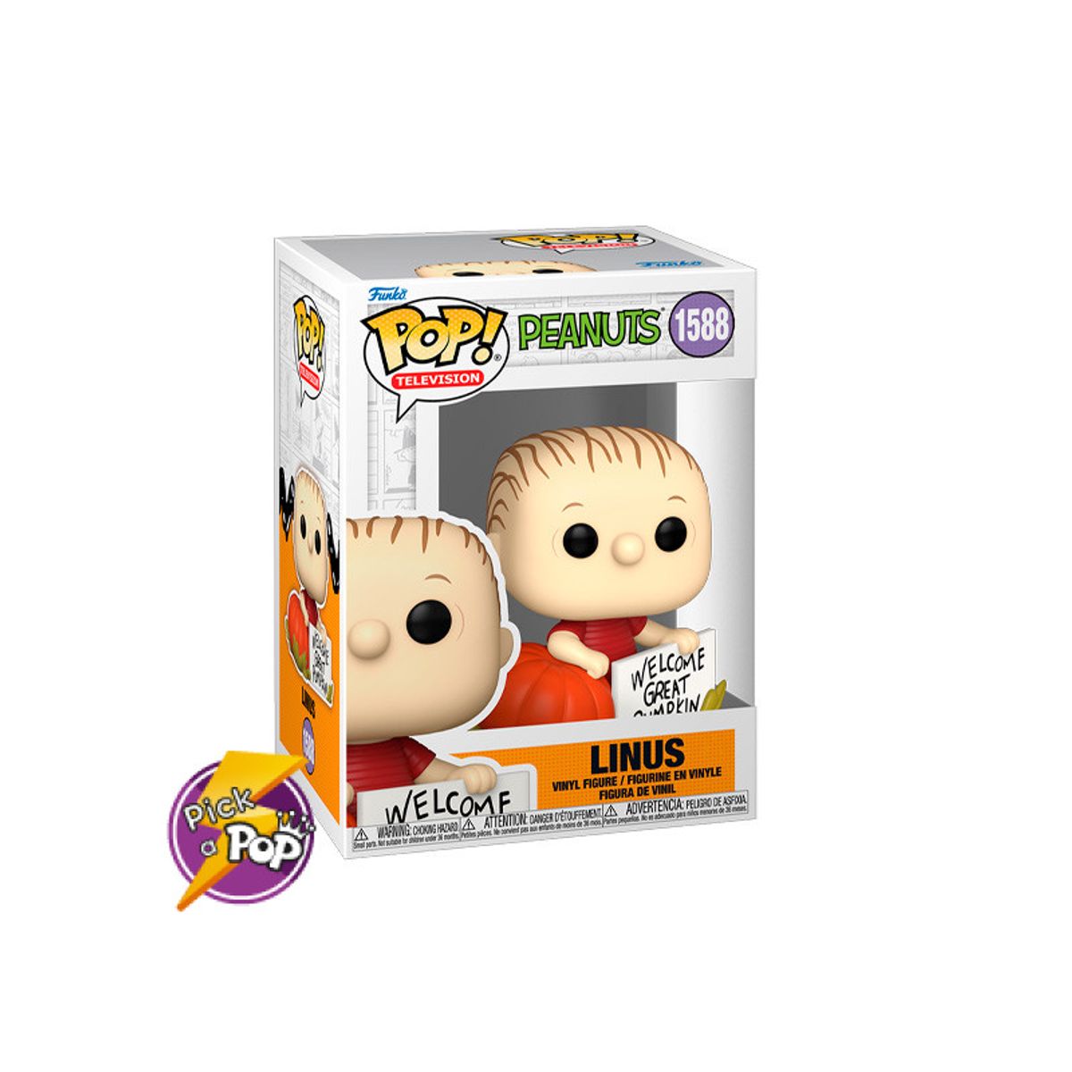 FUNKO - PUMPKIN LINUS CHARLIE BROWN FUNKO HALLOWEEN 1588