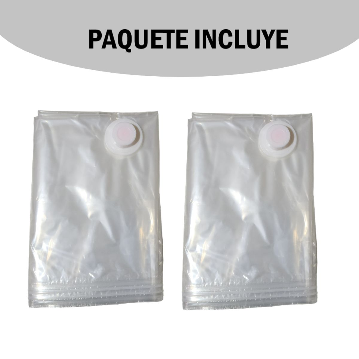 GENERICO - Pack x2 Bolsas talla S 70x100cm almacenamiento al vacío