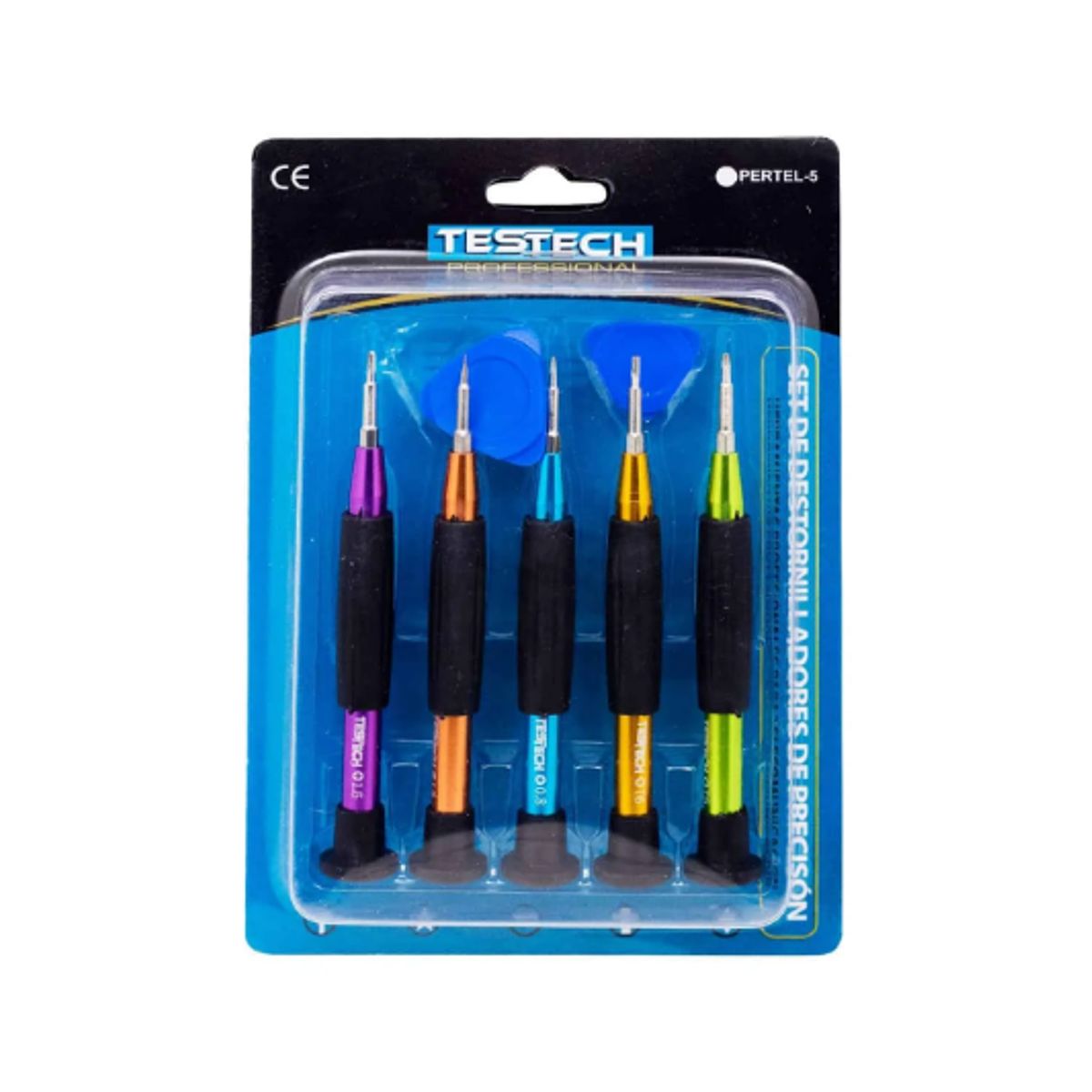 TESTECH - Kit Destornilladores de Precisión PCelular PERTEL-5 TESTECH