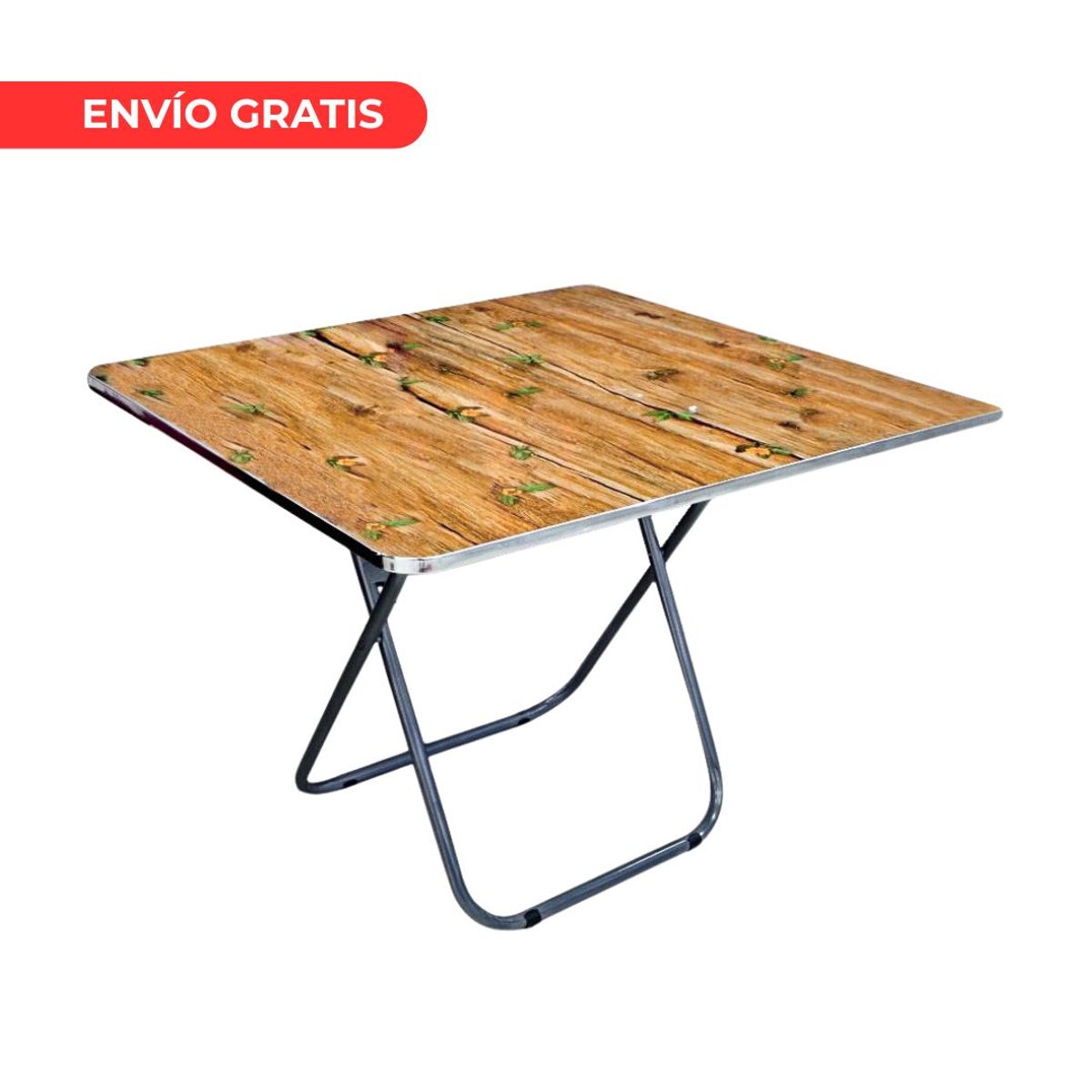GENERICO - MESA PLEGABLE CUADRADA 70 X 60 X 60 cm Picnic