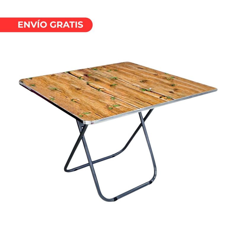 GENERICO - MESA PLEGABLE CUADRADA 70 X 60 X 60 cm Picnic