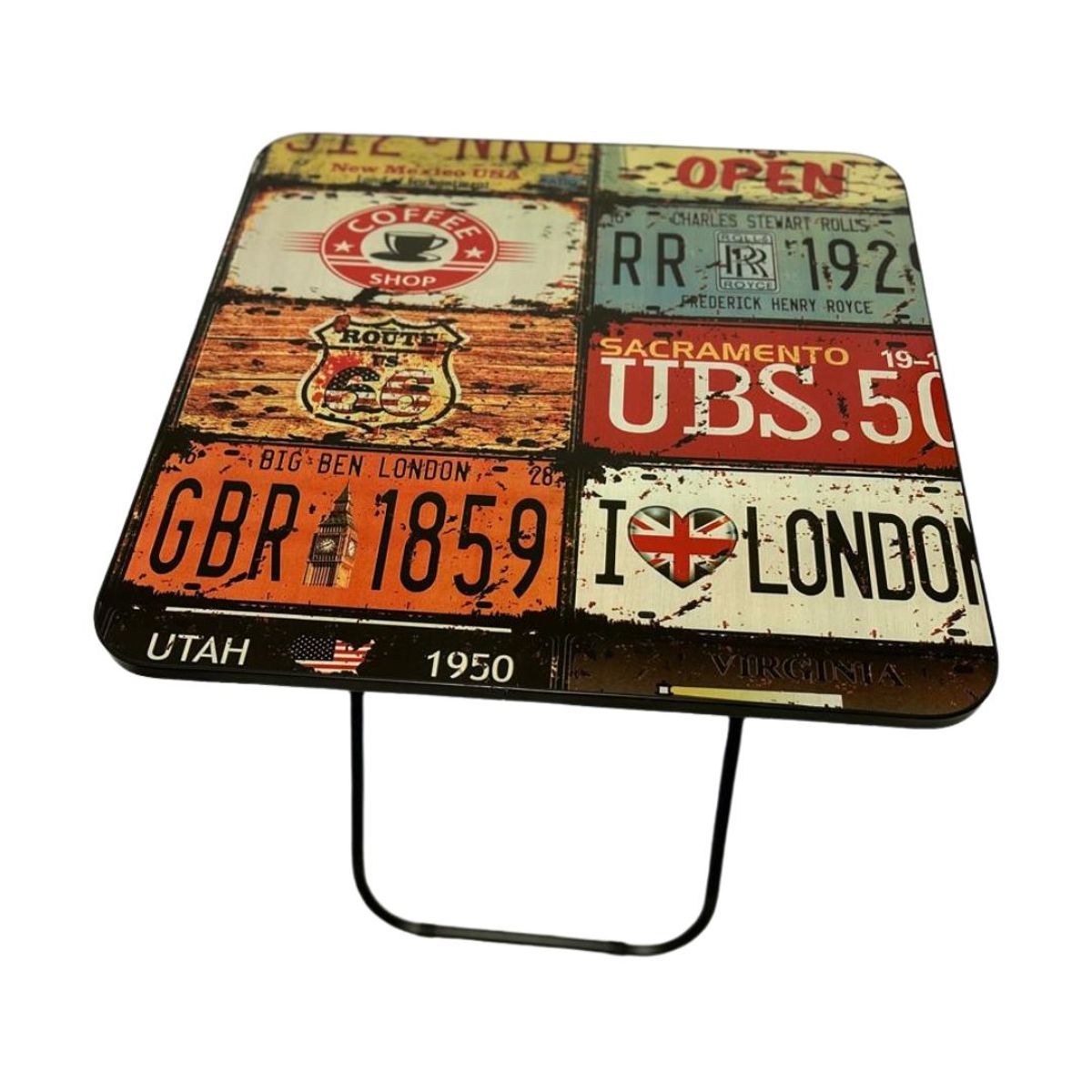 GENERICO - MESA PLEGABLE CUADRADA 70 X 60 X 60 cm Picnic