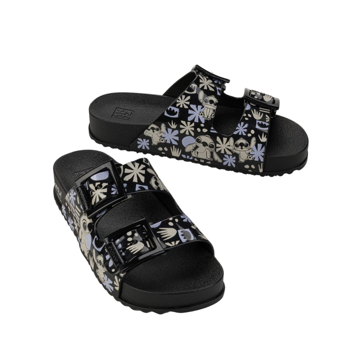 LILO & STITCH - Sandalias Mujer Zaxy Stitch Negro Vainilla
