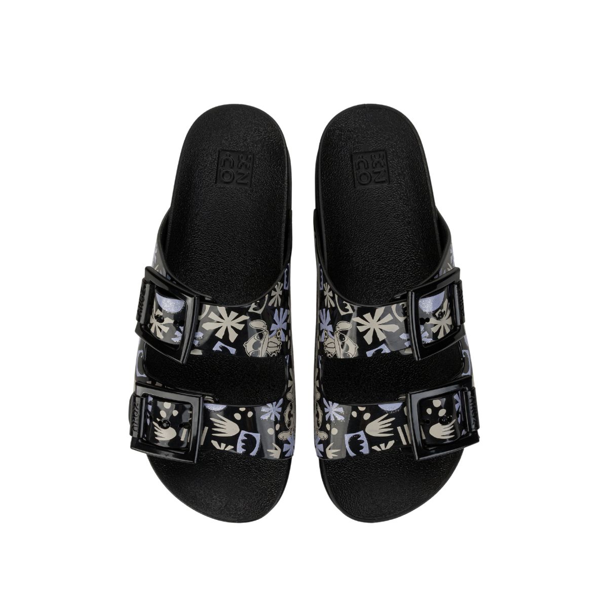 LILO & STITCH - Sandalias Mujer Zaxy Stitch Negro Vainilla