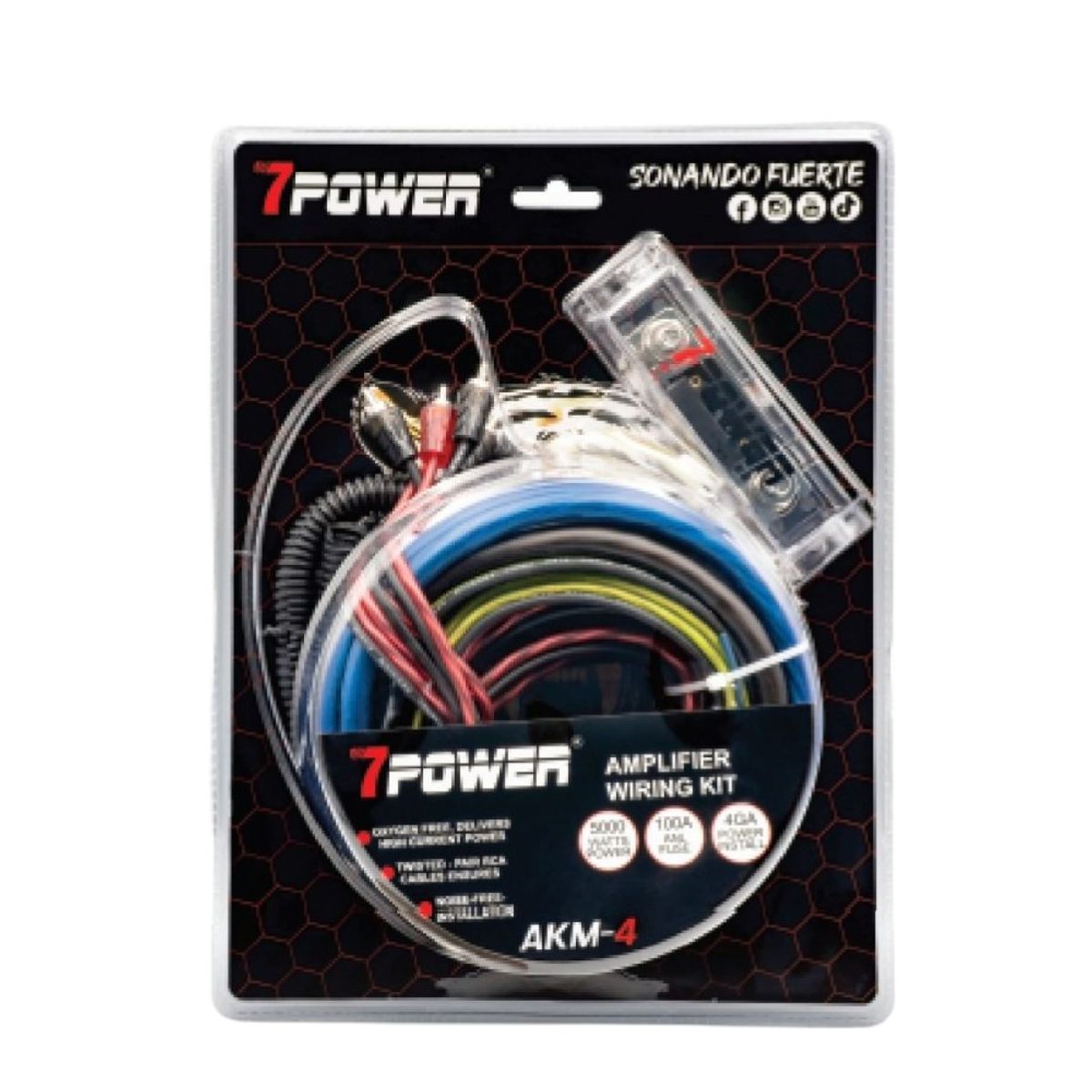 GENERICO - Kit de Cable N·4 7 Power Audio Car Audio para sistema