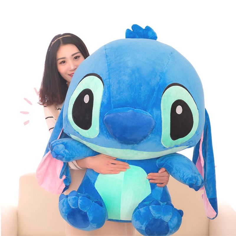 GENERICO - Peluche Baby Stitc Azul portado - Mide 85 cm alto