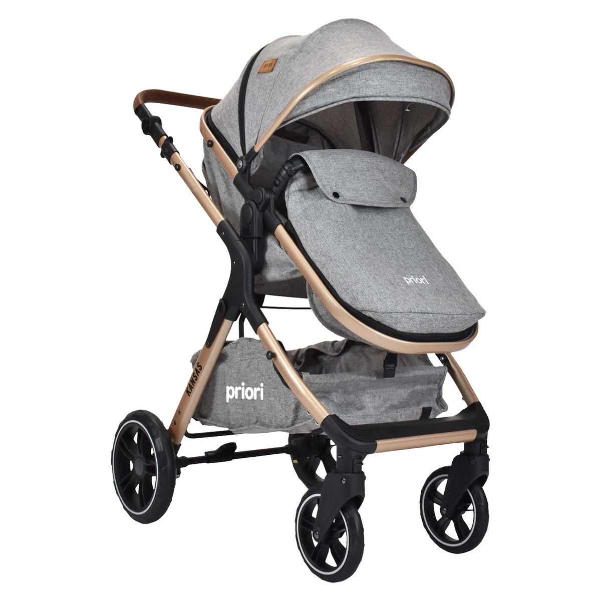 PRIORI - Coche Moises Para Bebe Priori Kansas Gris