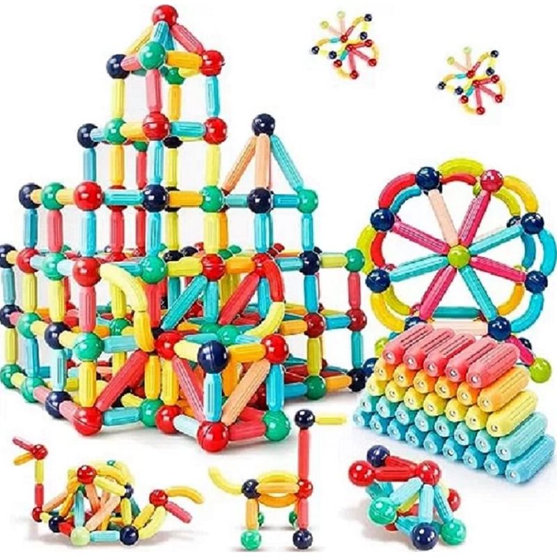 GENERICO - JUEGO DIDACTICO EDUCATIVO BLOQUES DE CONSTRUCCION DE 84 PZ