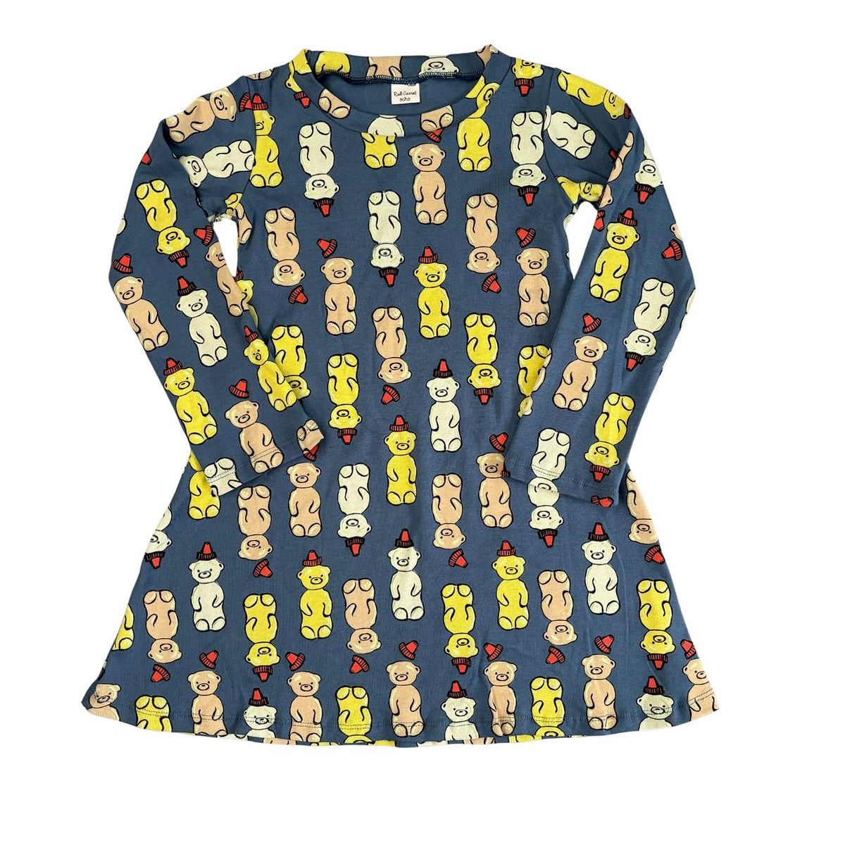 RED CARROT - Vestido celeste con dibujos de osos