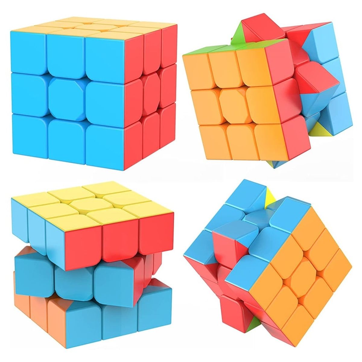 MOYU - Pack x3 Cubos de Rubik MoYu 3x3 + Serpiente de Rubik