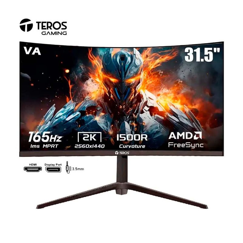 TEROS - Monitor GAMING Teros 3214G 315 2K 165HZ 1MS FreeSync