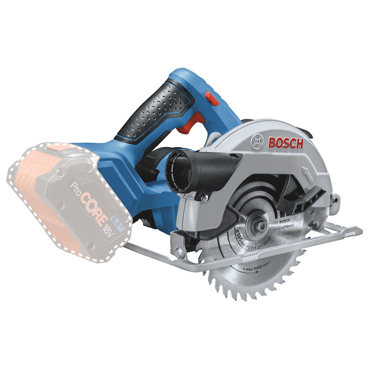 BOSCH - Sierra Circular Inalám Bosch Gks 18v-57 SBat Heavy Duty