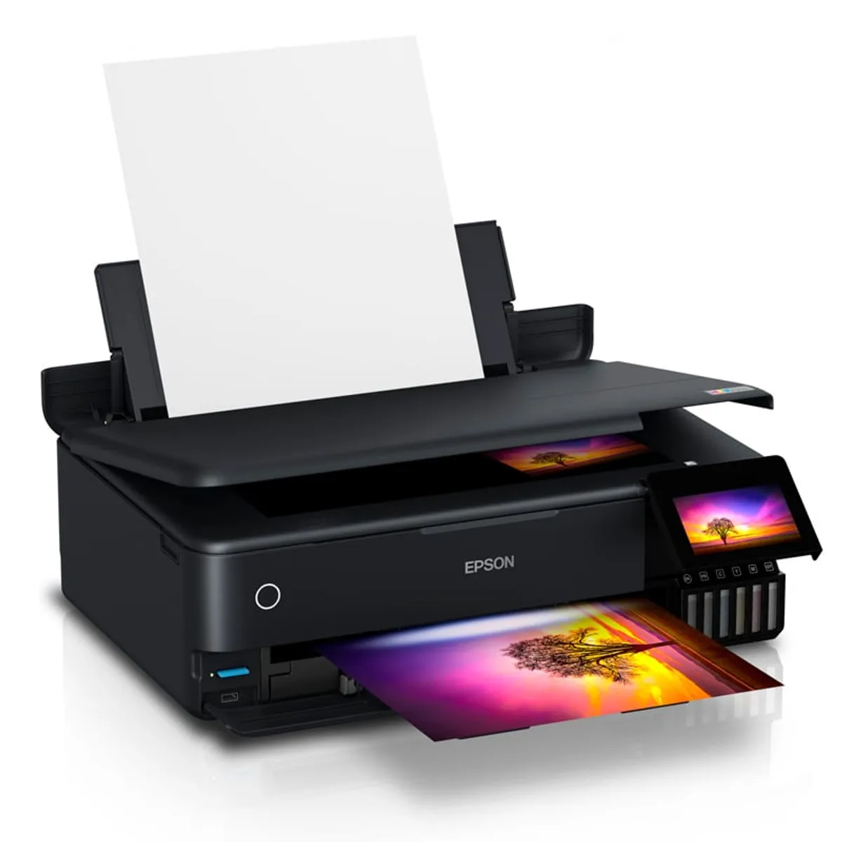 EPSON - Impresora Multifuncional de Tinta Epson EcoTank L8180 LAN Wi-Fi USB