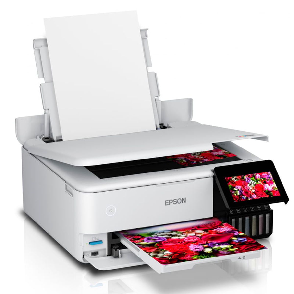 EPSON - Impresora Multifuncional de Tinta Epson EcoTank L8160 LAN Wi-Fi USB