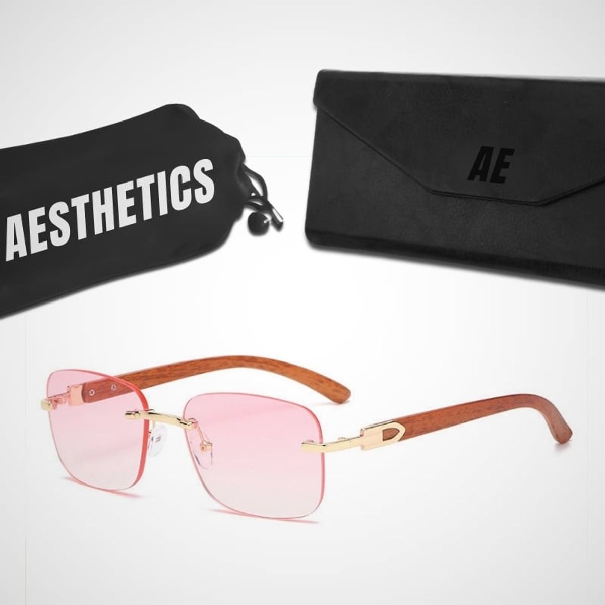 GENERICO - Lentes de Sol Aesthetics Fancy Wood para Hombre y Mujer