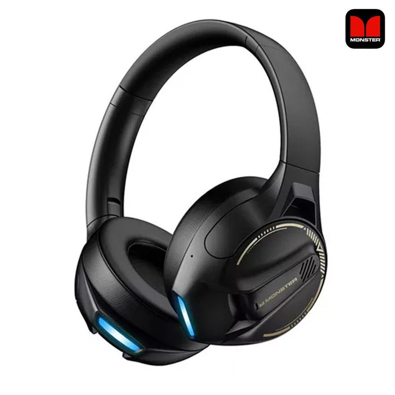 MONSTER - Audífonos inalámbricos GAMER Airmars XKH03 25hr Bluetooth 53ANC Negro