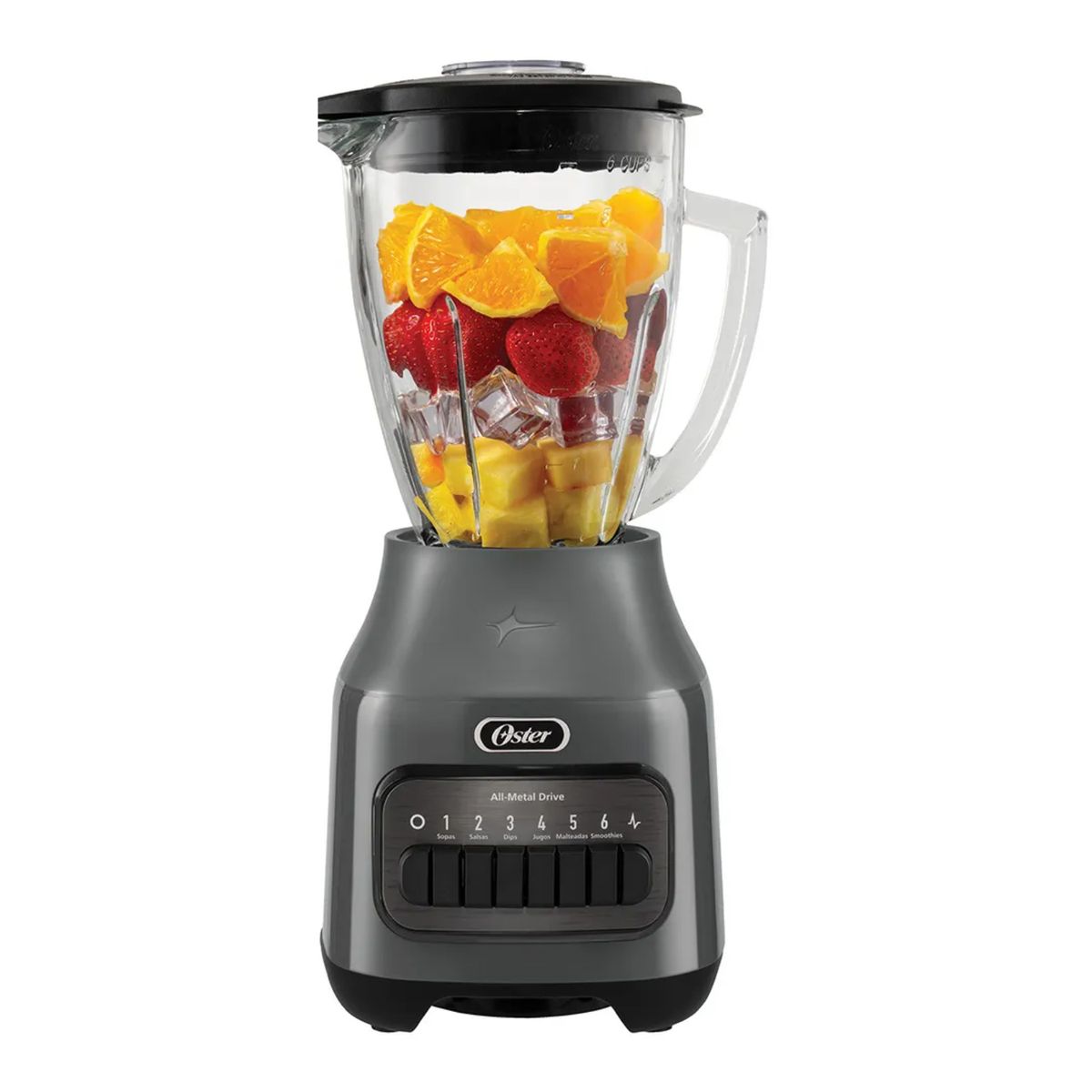 OSTER - Licuadora Oster 1.5L con 6 Velocidades BLSTPEG GPB Gris