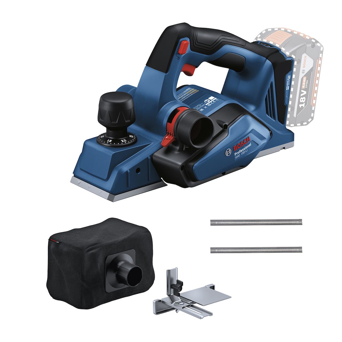 BOSCH - Cepillo Inalámbrico Bosch 18v Brushless Gho 185 Li Sin Batería