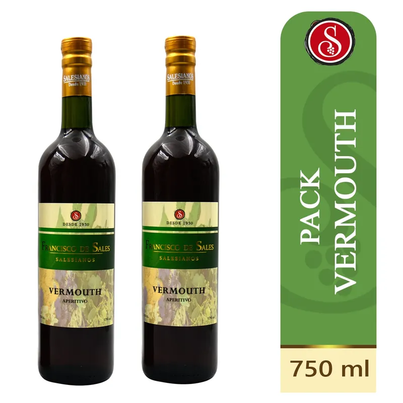 FRANCISCO DE SALES - Pack 2 Unidades Vermouth Bot. 750 ml