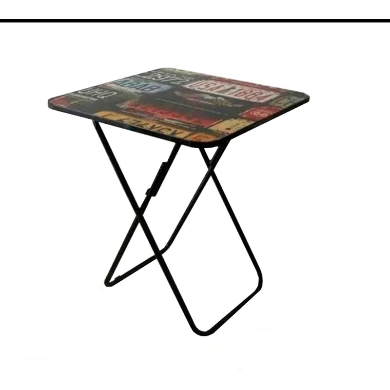 GENERICO - Mesa Plegable cuadrada 70cm x 60cm x 60cm Picnic o Terraza