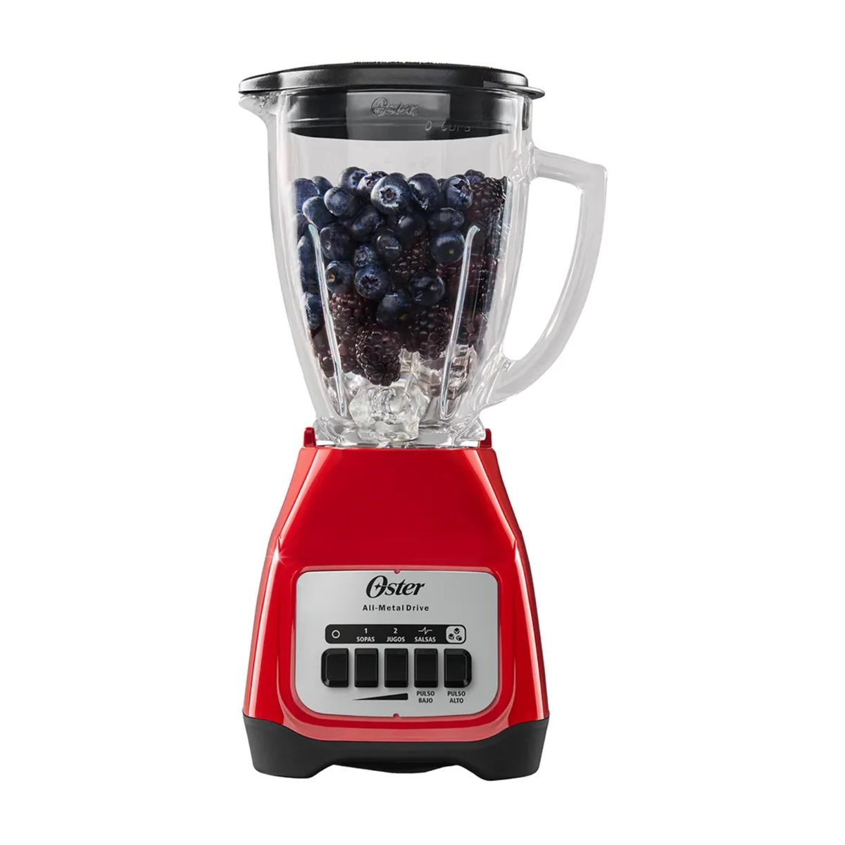 OSTER - Licuadora Oster de 1.5L con 2 velocidades BLSTKAG RPB 053 Rojo
